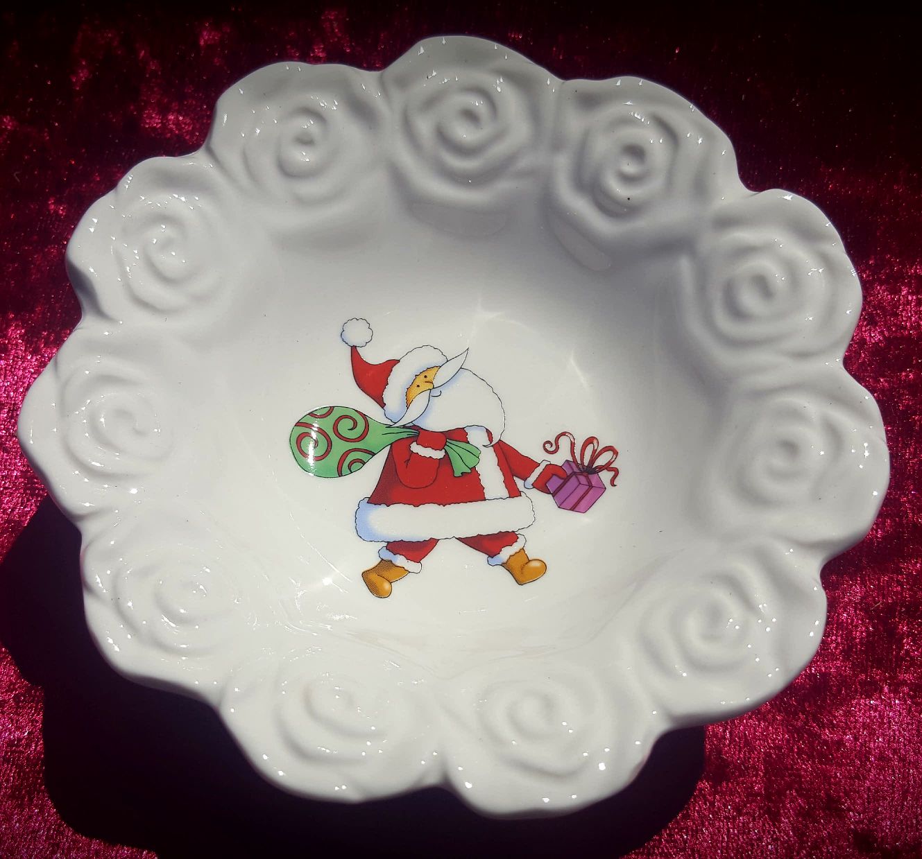 Santa Christmas Bowl Candy (Custom) Santa Christmas Bowl Candy (Custom)